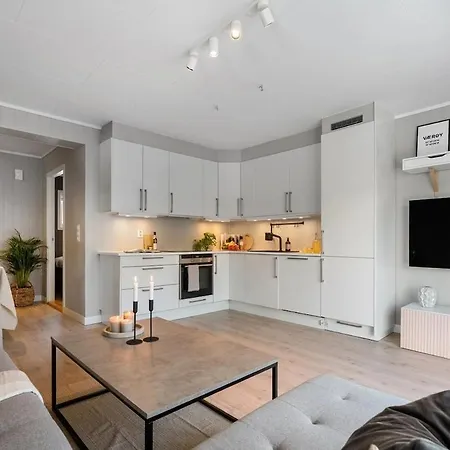 Apartman Bright And Modern 2-bed With Parking, Bbq And Bergen